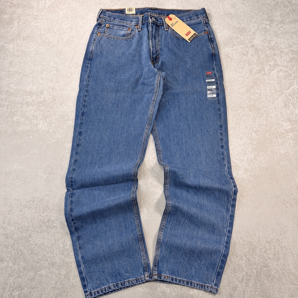 Levi's 550 Relaxed Fit Jeans Mens 34x34 Light Wash NWT Red Tab Straight Leg
